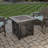 Endless Summer, 30" Square LP Gas Outdoor Fire Pit with Mosaic Slate Tile Mantel