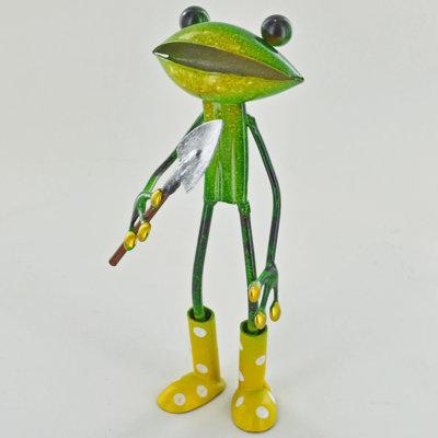 Tuckerman Frog Weather Resistant Metal Garden Statue