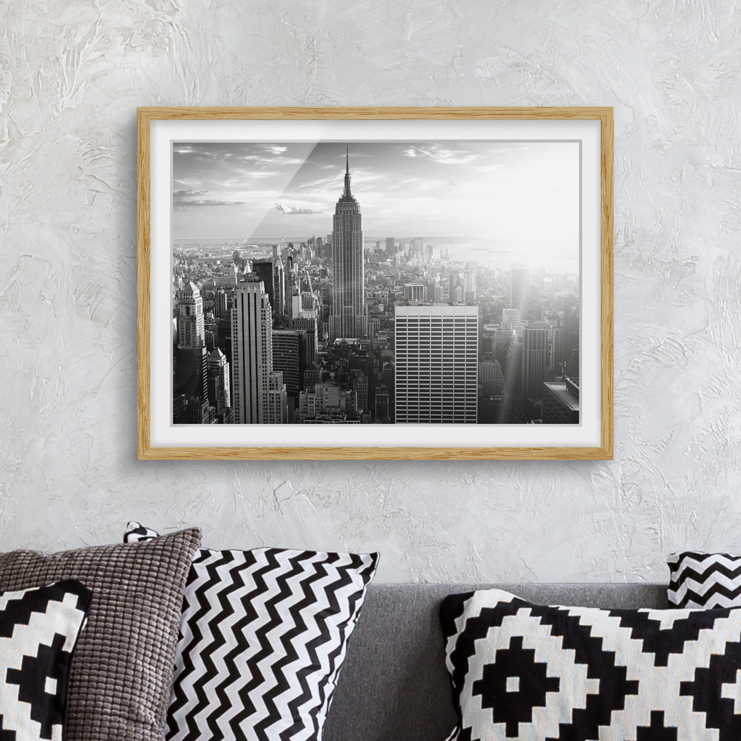 Gerahmtes Poster Manhattan Skyline