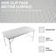 Table pliante portative de 4 pi - Acier inoxydable de conception triangulaire stable et lisse pour l'intérieur et l'extérieur du plateau de table-1015081792