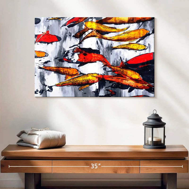 Brampt Koi Fish Galore, 16" H x 24" W