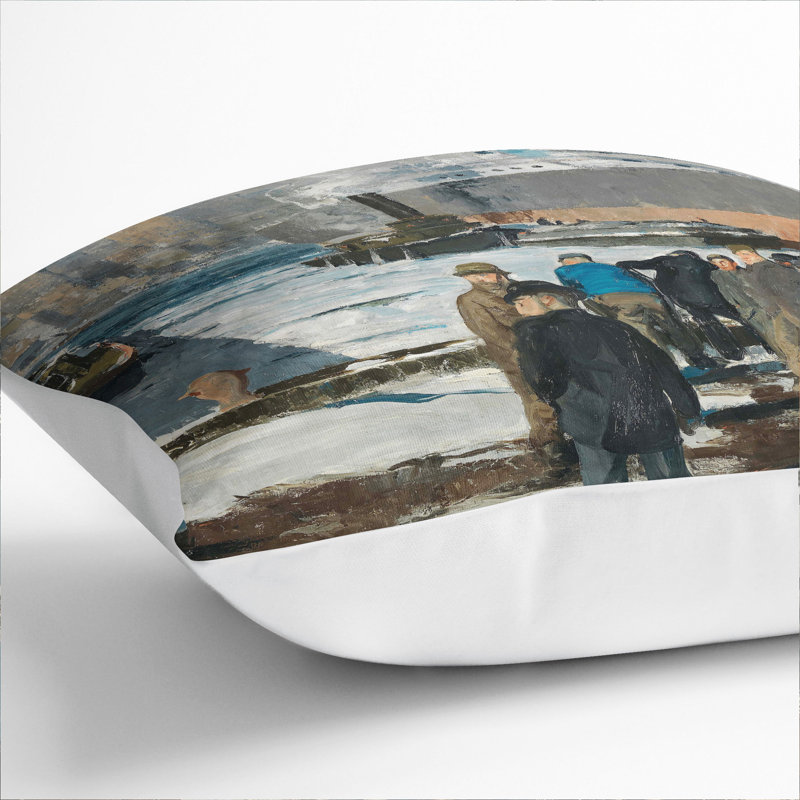 Square Cushion, 55cm H x 55cm W x 20cm D, White