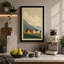 Houses and Mountains Scandinavian - Wrapped Canvas-93386568-93386547