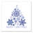 Snowflake Christmas Tree - Graphic Art on Canvas