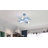 3-light Plane Shape Led Semi-flush Mount