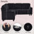 L-Shaped Sofa With Pull Out Sofa Bed, Sleeper Sofa Couch Bed With Storage Seat, 5 Seat Sectional Sofa Bed With Usb, Sectional Sofa Couch For Living Room, Apartment, Charcoal Grey-1332266735