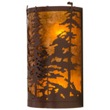Rustic Lodge 2 - Light Flush Mounted Sconce