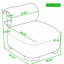 Chaise d'appoint moderne rembourrée avec dossier incurvé, base en bois massif, chaise d'appoint en polyester adaptée aux animaux de compagnie-2112493363