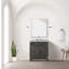 Ensemble de meuble-lavabo simple avec miroir et robinet