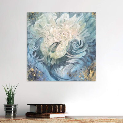 In The Gardens Of The Moon I by Stephanie Law - Wrapped Canvas Print