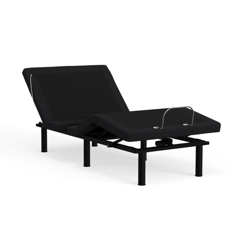 Lit réglable en métal simple TG: base de lit Glide Tech, Zero, Massages de tête avec commande vocale, gravité et télécommande à 16 boutons