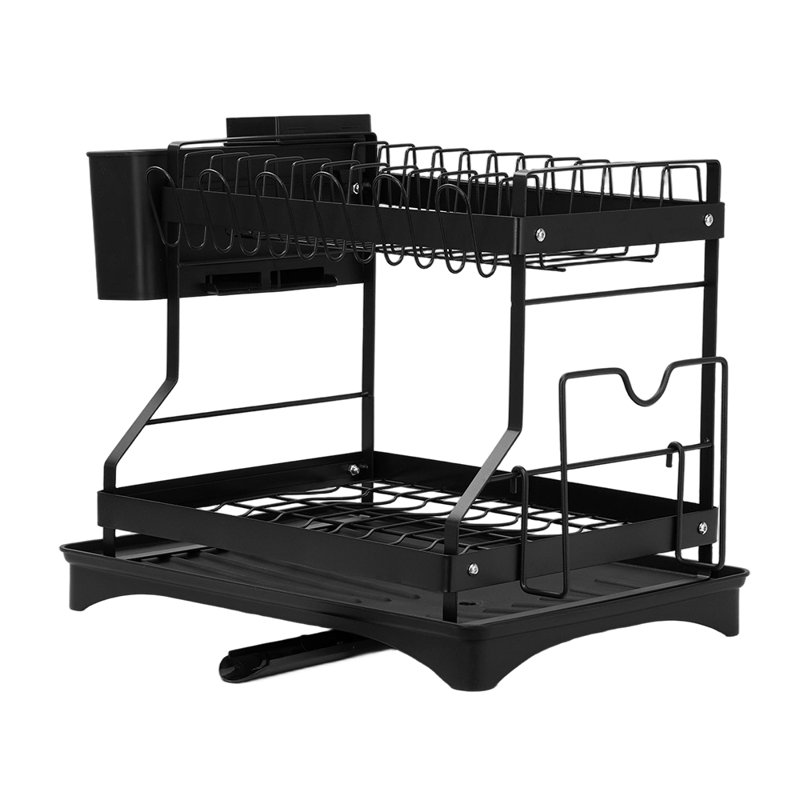 Countertop Dish Rack, Matte Black