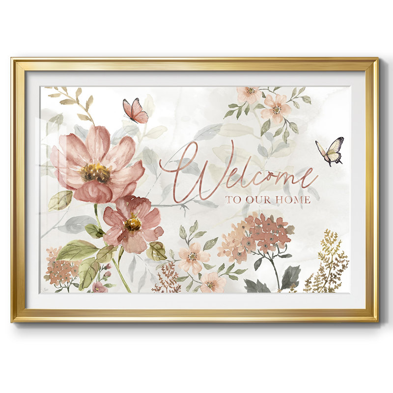 Summers Welcome, reproduction d'art encadrée, Or, H 15 po x l 21 po x P 1,5 po