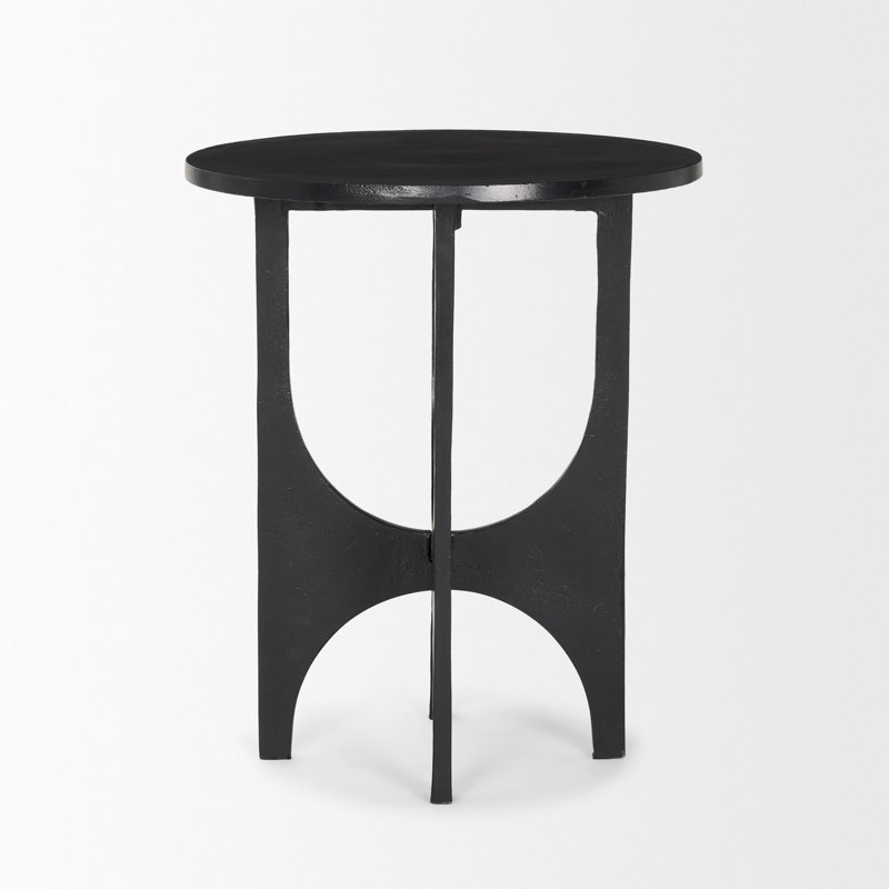 Table d'appoint Inda, noir mat | Métal, tables d'appoint, arrière-pays moderne | Moderne