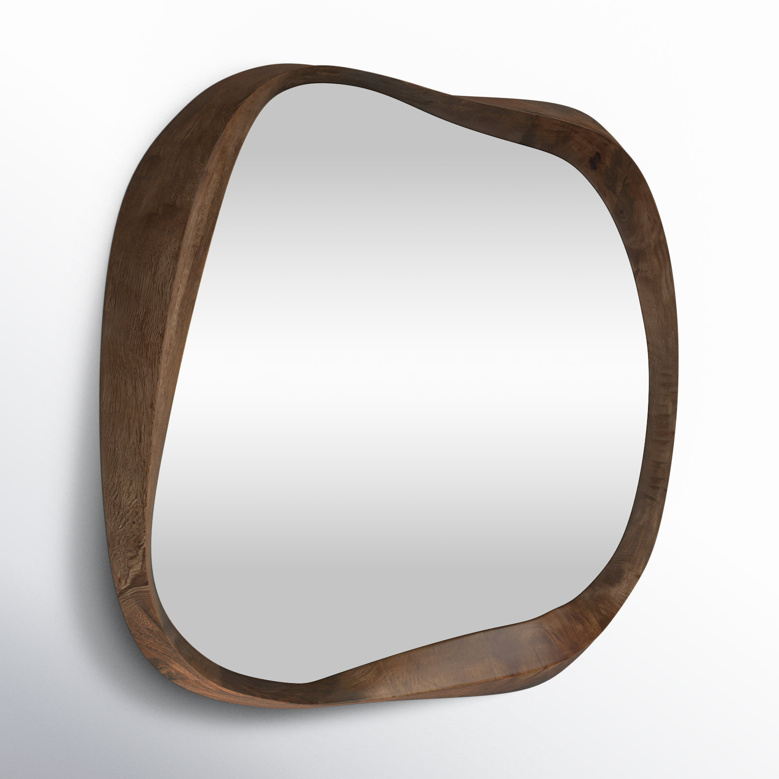 Lois Wood Asymmetrical Wall Mirror