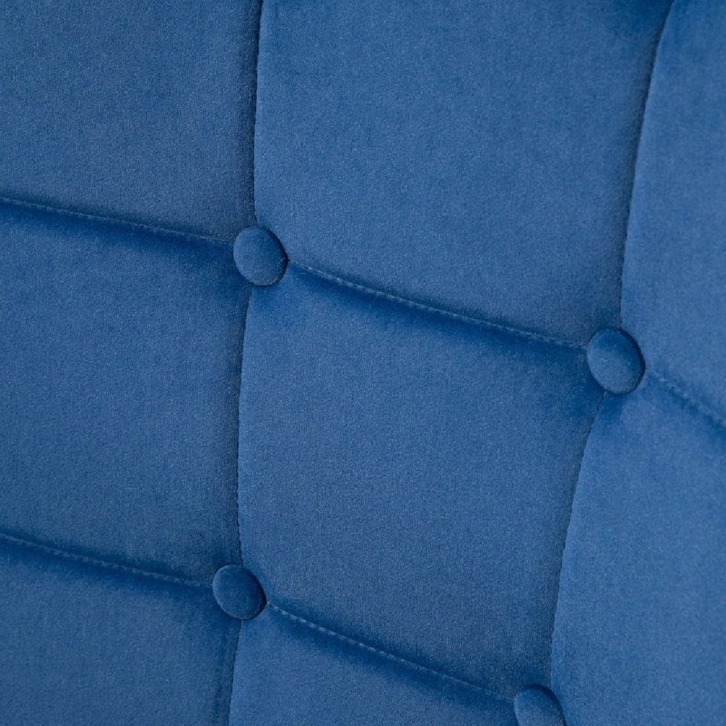 Upholstered Side Chair, Blue
