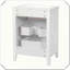 Meuble-lavabo autoportant en bois massif avec lavabo en céramique 3 tiroirs-566838107