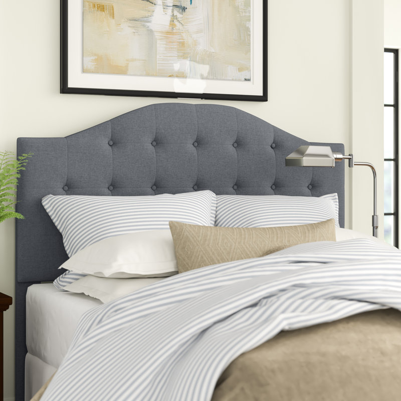 Betel Upholstered Panel Headboard, Gray