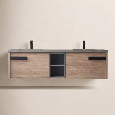 Breckan 72'' Double Bathroom Vanity