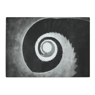 Tempered Glass Spiral Staircase Abstract Chopping Board