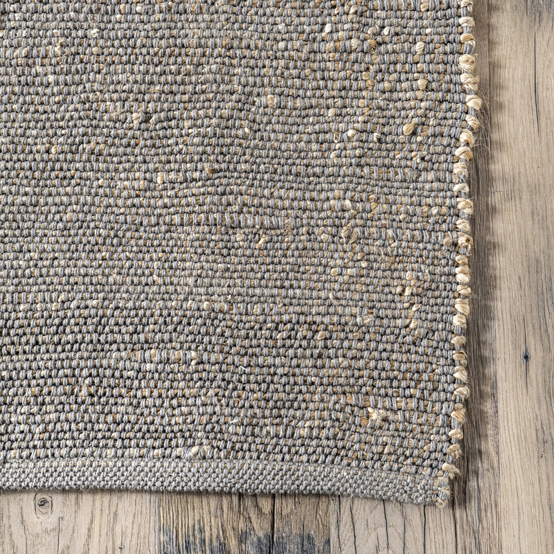 Tapis tissé à la main en mélange de jute, Rectangulaire 3 pi x 5 pi