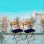 Chaise de patio pliante avec coussin