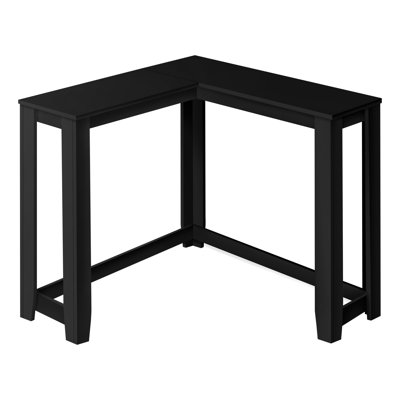 Accent Table, Console, Entryway, Narrow, Corner, Living Room, Bedroom, Laminate Black, Transitional by Winston Porter