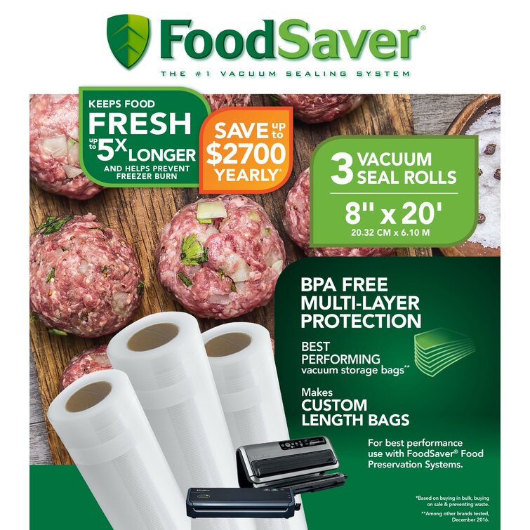 Food Saver Multi Layer Protection Vacuum Seal Rolls 2 Ea  Utensils   Forest Hills Foods