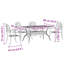 Patio Dining Set with Rectangular Table-354179502