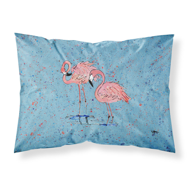 Taie d'oreiller Flamingo Flamingo, Bleu