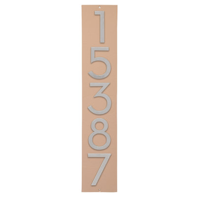 Floating Modern 4" Number Vertical Address Plaque (5 Digits)