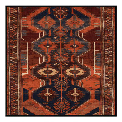 Machine Washable Turkish Black Area Rug