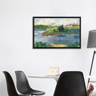 Reproduction d’art, "Lakeside cottages IV" par Ethan Harper