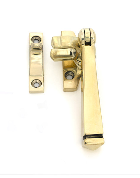 Avon Night-Vent Locking Fastener (Steel Window), Polished Brass