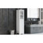 Grande armoire de salle de bain avec tiroir et portes avec tablette réglable pour la salle de bain-1274390859