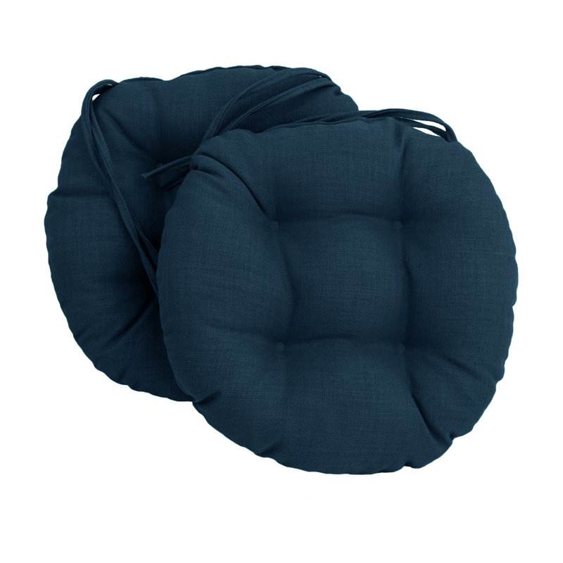 Coussin de chaise de salle à manger d'intérieur/extérieur, Bleu mer