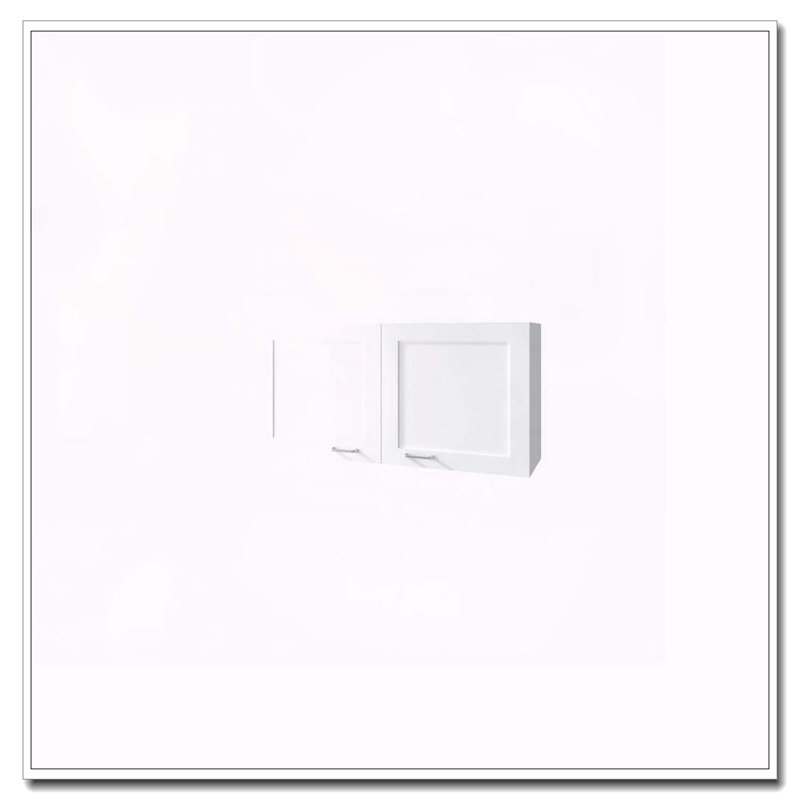 Armoire murale blanche avec 2 portes, Blanc
