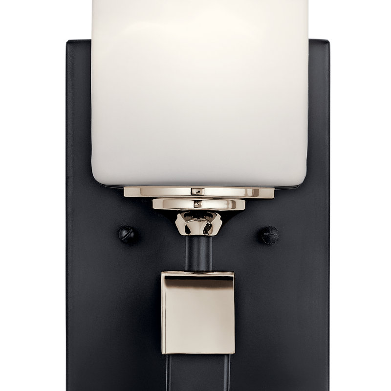 Lecompton Armed Sconce, Black