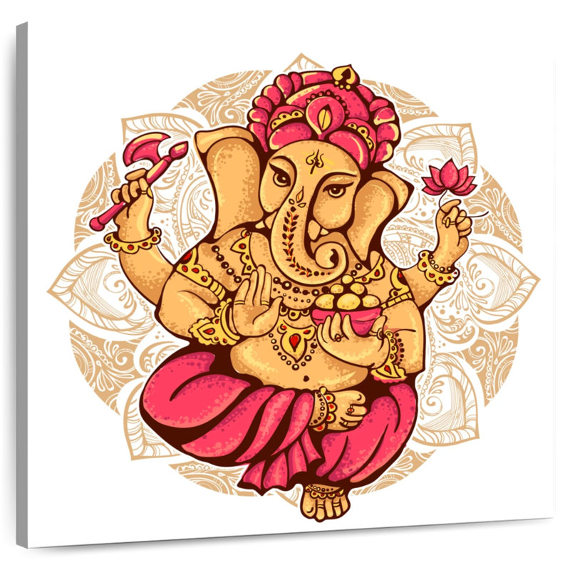 Javetta Elephant Hindu God, 33" H x 33" W