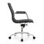 Chaise de bureau moderne | Dossier en cuir de polyuréthane côtelé | Hauteur réglable-1918247244-1996531099