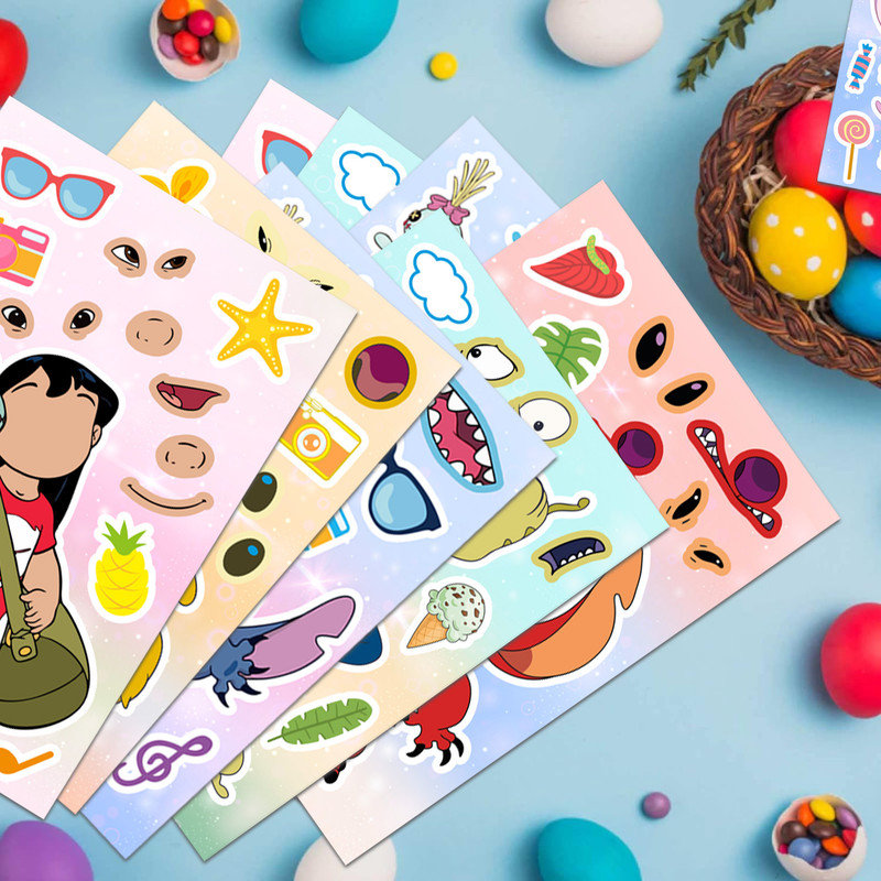 24Pcs Stitch Stickers, Stitch Party Supplies with 8 Designs Characters