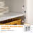 Storage Kitchen Island with Wood Top, Towel Rack