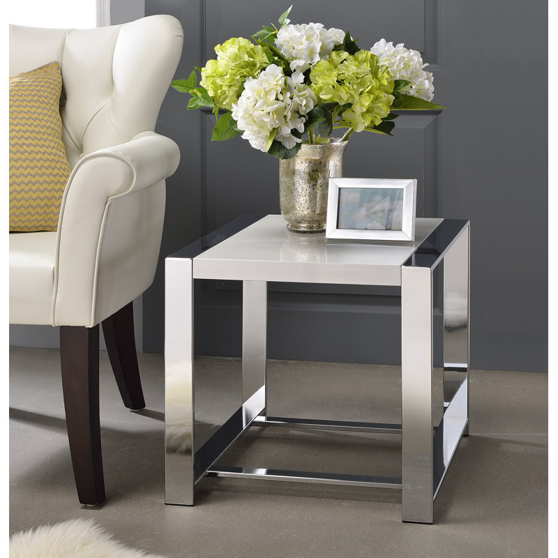 Table de bout Lauritz, Blanc