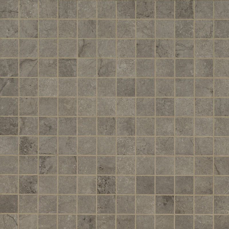 Mirello 12 in. x 12 in. Matte Porcelain Mosaic Floor and Wall Tile, Greige