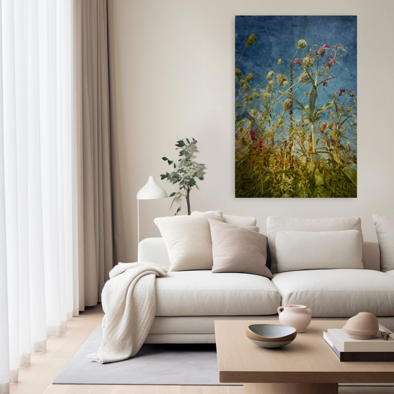 Art contemporain contemporain, art paisible, H 60 po x l 40 po