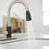 Single-Handle Pull-Out Sprayer Kitchen Faucet With Supply Lines In Matte Black
