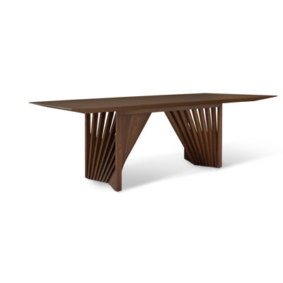 Modern Brazilian Laguna Glass Top Dining Table