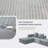 Convertible Modular Sectional Sofa Set Compression Sofa