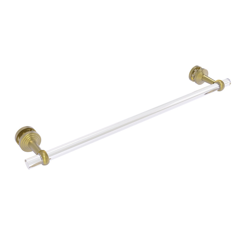 Barre à serviettes 28 po pour porte de douche en verre Pacific Beach, Laiton satiné