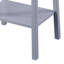 Table de bout grise avec tablette inférieure